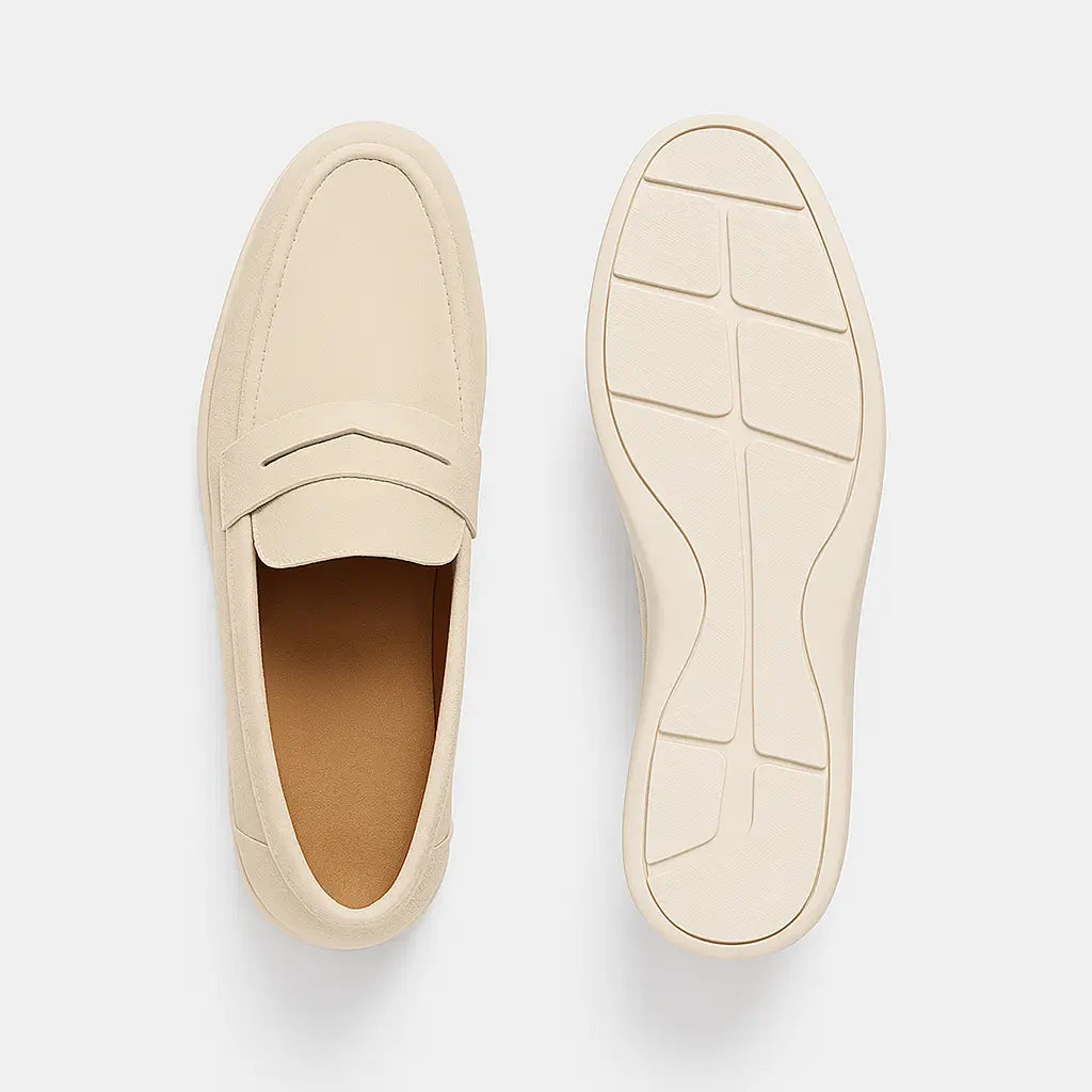 Loafer masculino em camurça  com solado emborrachado