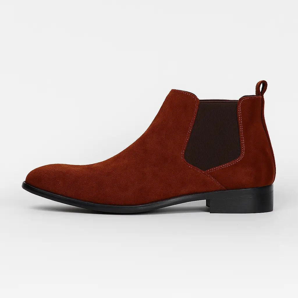 Bota Chelsea Masculina Couro Camurça