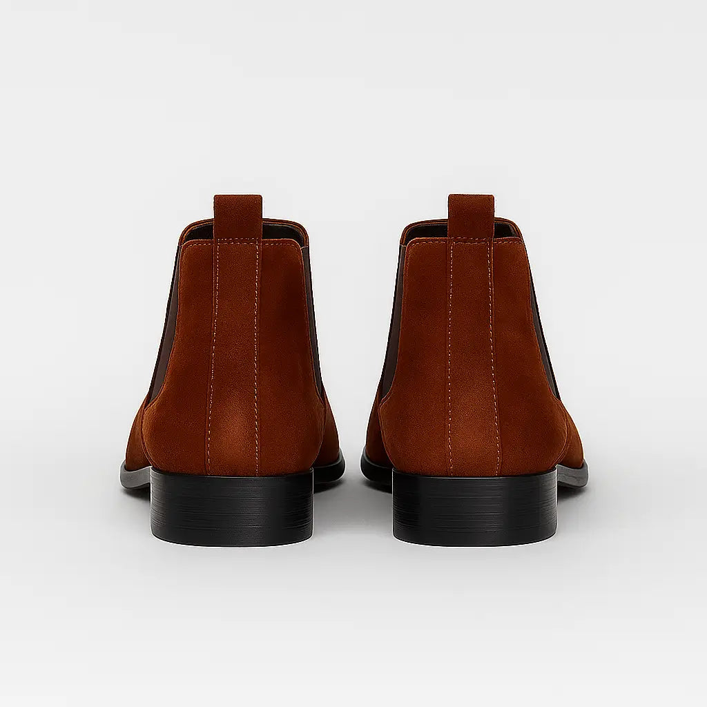 Bota Chelsea Masculina Couro Camurça