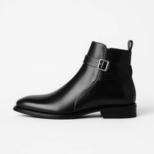 Bota Masculina Chelsea com Zíper e Fivela