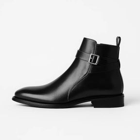 Bota Masculina Chelsea com Zíper e Fivela