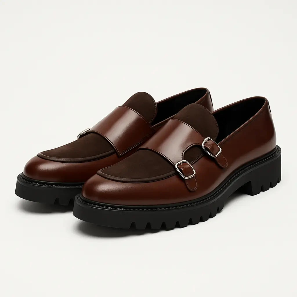 Loafer Masculino Tratorado Com Fivela Dupla