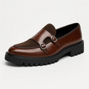 Loafer Masculino Tratorado Com Fivela Dupla