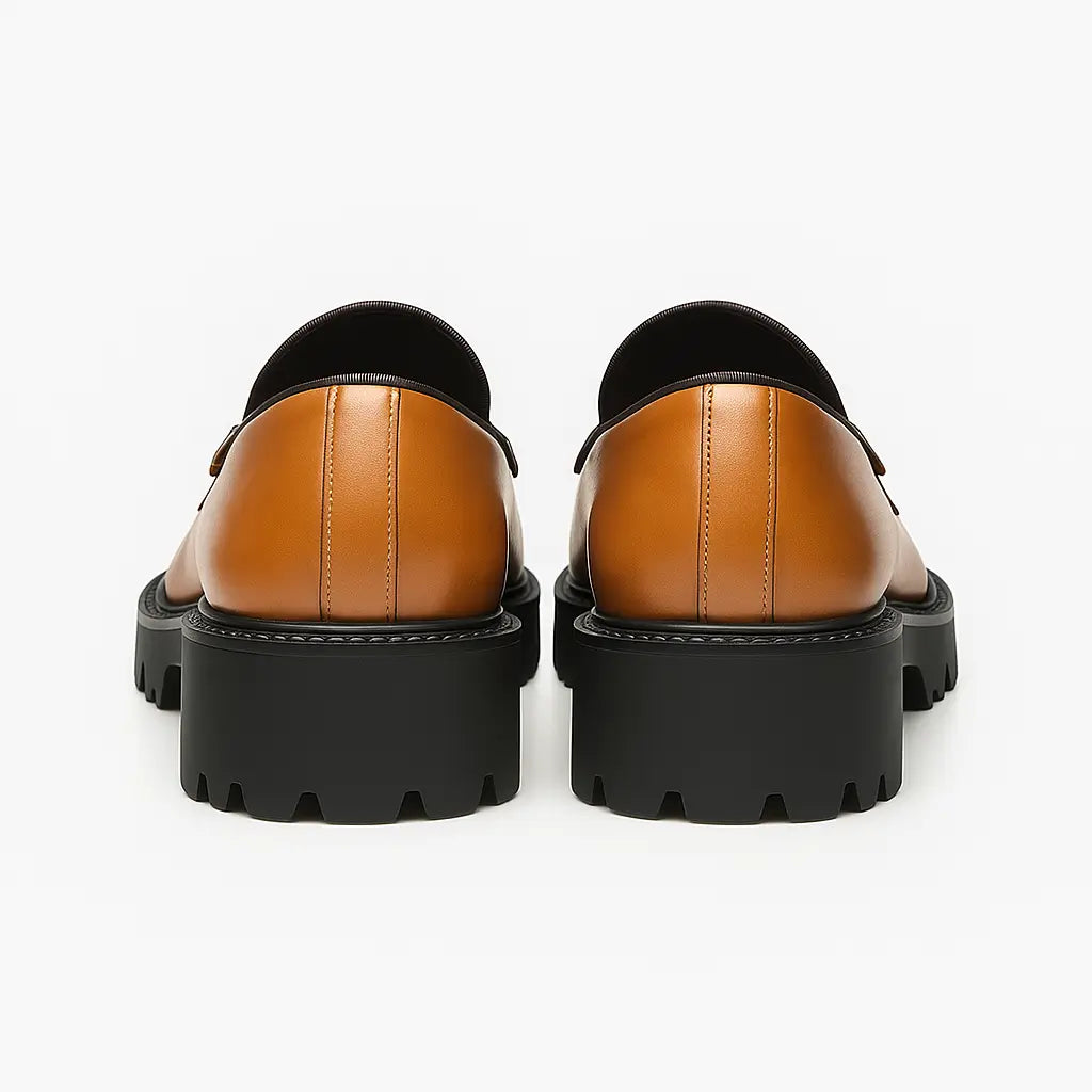 Loafer Masculino Tratorado Com Fivela Dupla