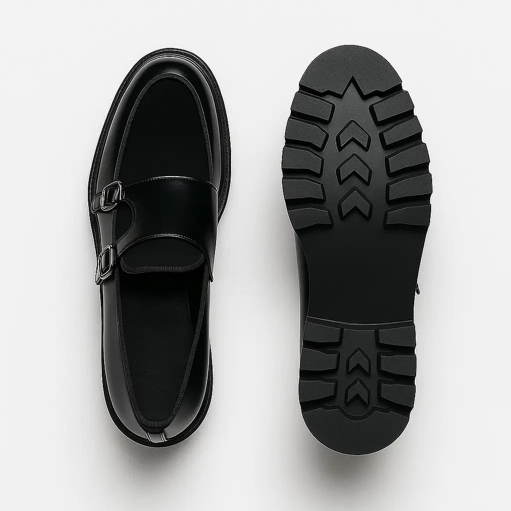 Loafer Masculino Tratorado Com Fivela Dupla