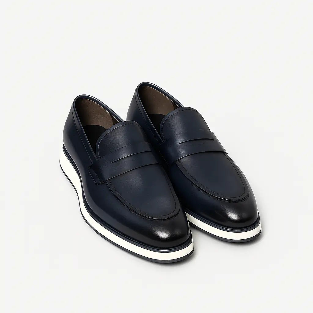 Loafer Masculino Casual Em Couro Legítimo - Milão