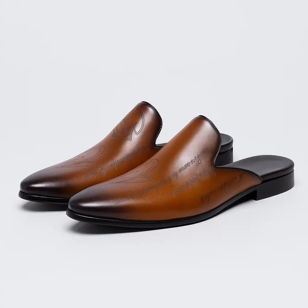 Mule Masculino Em Couro Legítimo - Veneza
