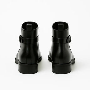 Bota Masculina Chelsea com Zíper e Fivela