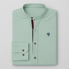 Camisa Masculina Braga 100% Algodão de manga longa e fechamento em 