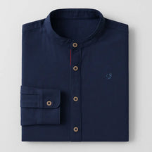 Camisa Masculina Braga 100% Algodão de manga longa e fechamento em 