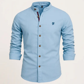 Camisa Masculina Braga 100% Algodão de manga longa e fechamento em 