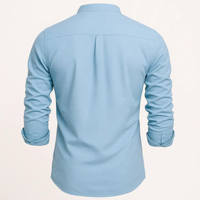 Camisa Masculina Braga 100% Algodão de manga longa e fechamento em 