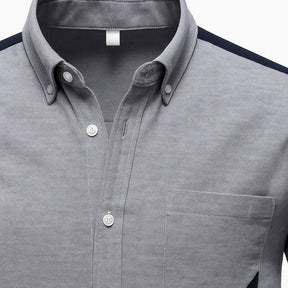 Camisa Masculina Casual Xavier manga longa e fechamento com botões