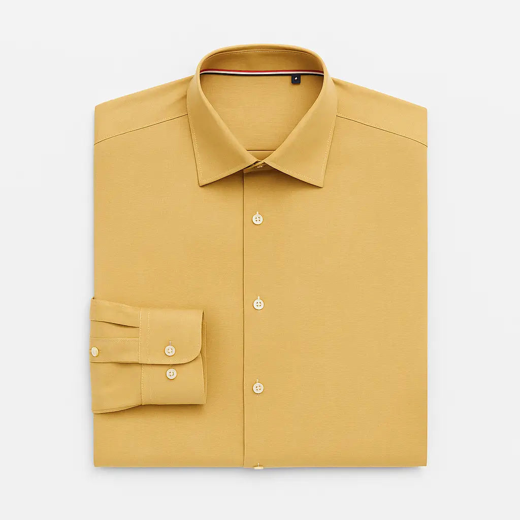 Camisa Social Masculina Tecido Fibra de Bambu