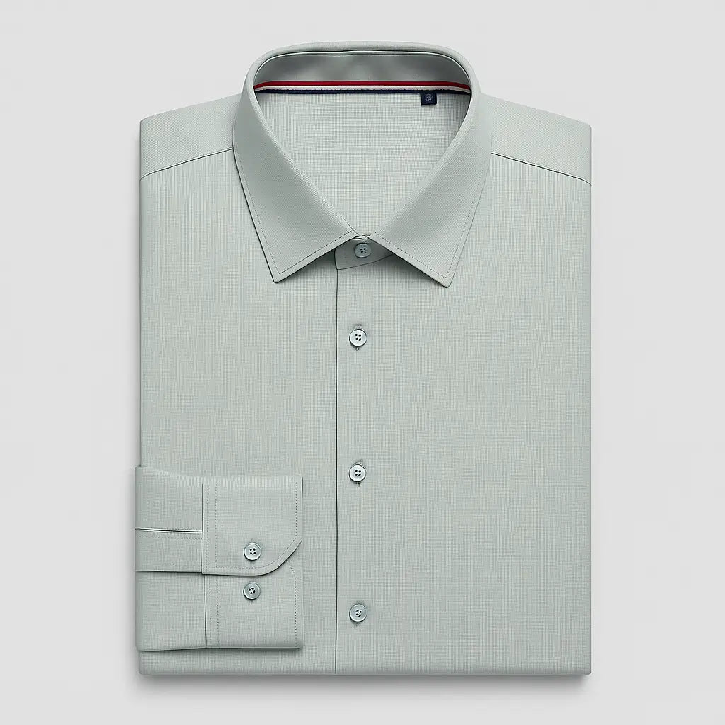 Camisa Social Masculina Tecido Fibra de Bambu