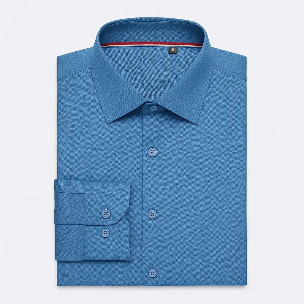 Camisa Social Masculina Tecido Fibra de Bambu