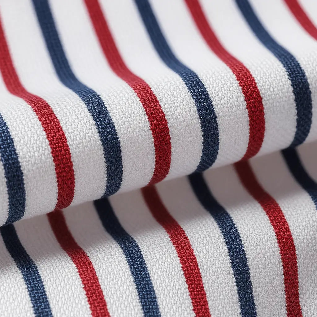 Camisa Social Masculina Listrada manga longa com fechamento em botões e abotoadura nas mangas