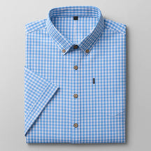 Camisa Masculina manga curta com fechamento em botões