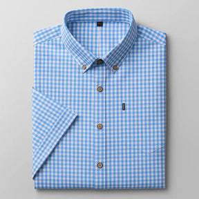 Camisa Masculina manga curta com fechamento em botões