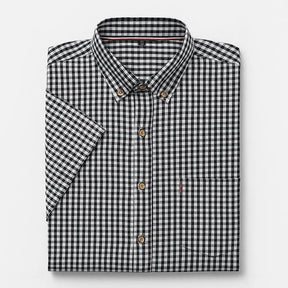 Camisa Masculina manga curta com fechamento em botões