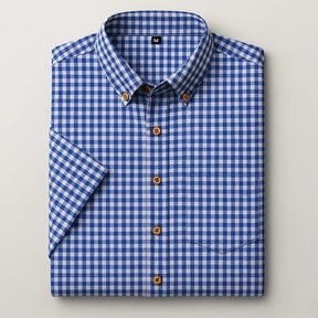 Camisa Masculina manga curta com fechamento em botões