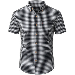 Camisa Masculina manga curta com fechamento em botões