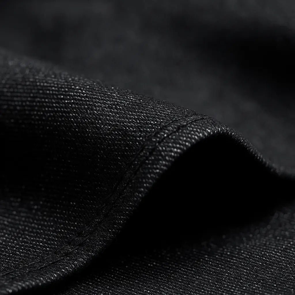 Camisa Masculina Jeans Algodão Denim manga longa e fechamento com botões 