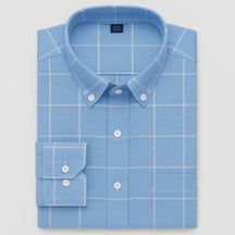 Camisa Masculina Manga Longa Xadrez 100% Algodão