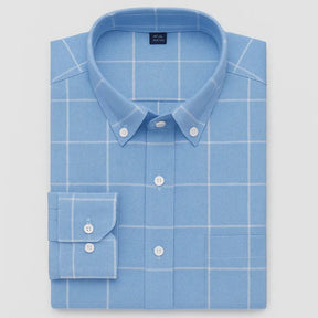 Camisa Masculina Manga Longa Xadrez 100% Algodão