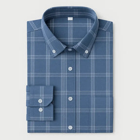 Camisa Masculina Manga Longa Xadrez 100% Algodão