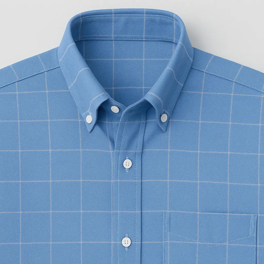 Camisa Masculina Manga Longa Xadrez 100% Algodão