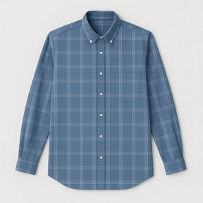 Camisa Masculina Manga Longa Xadrez 100% Algodão