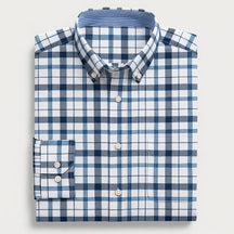 Camisa Masculina Xadrez Manga Longa De Algodão