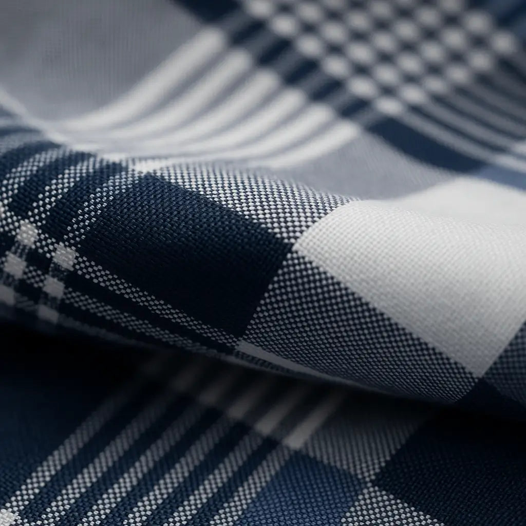 Camisa Masculina Xadrez Manga Longa De Algodão