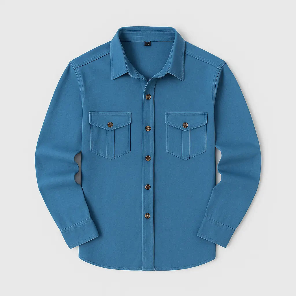 Camisa Masculina Oslo Manga Longa De Algodão