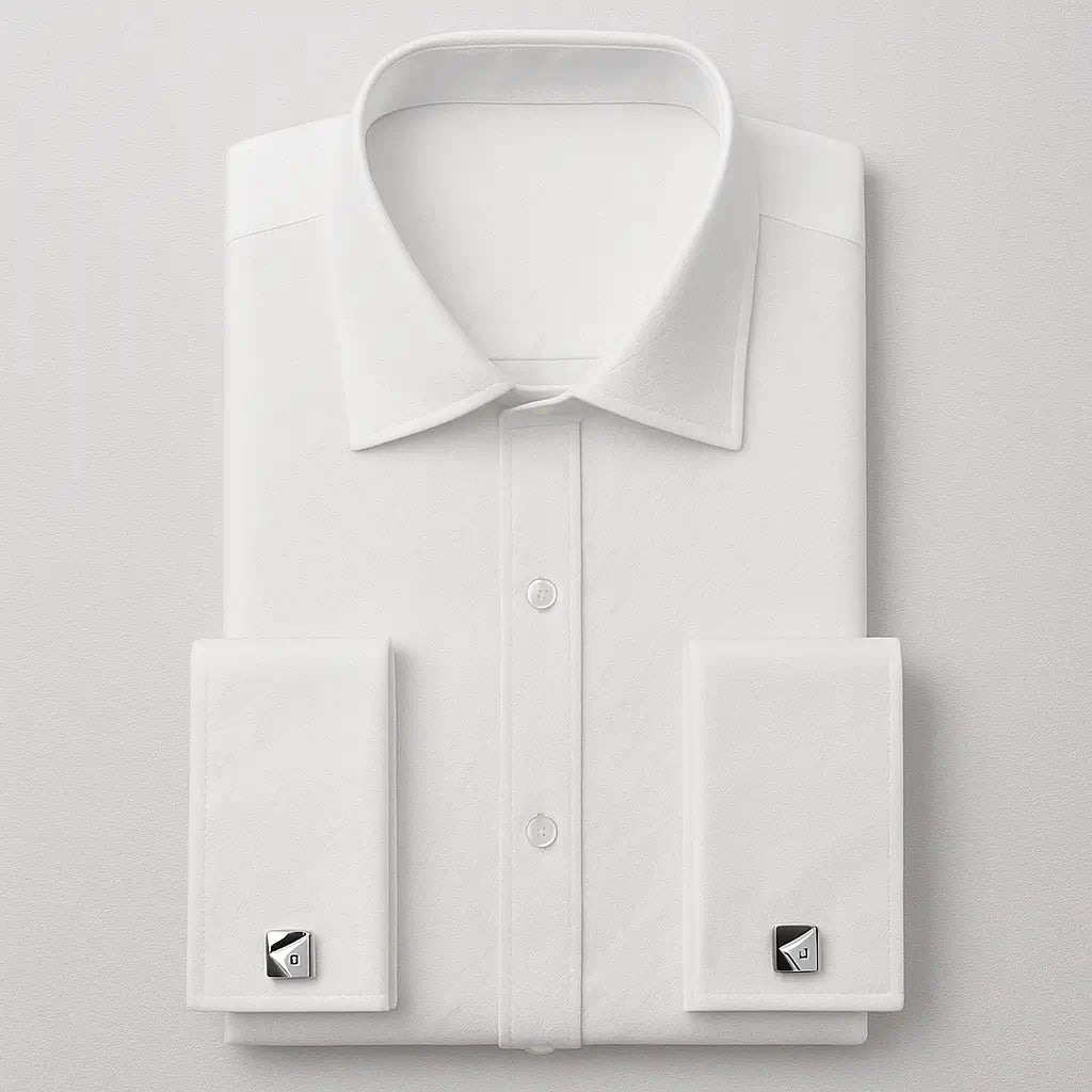 Camisa Social Masculina Punho Duplo Francês