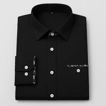 Camisa Masculina Casual manga longa com fechamento em botões 