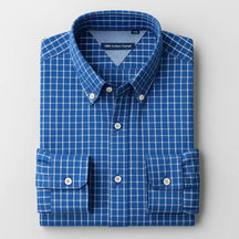 Camisa Masculina Xadrez Manga Longa Plus Size