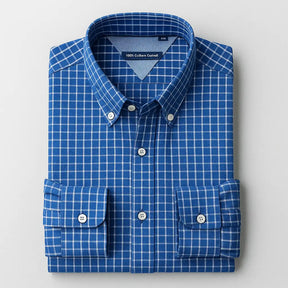 Camisa Masculina Xadrez Manga Longa Plus Size