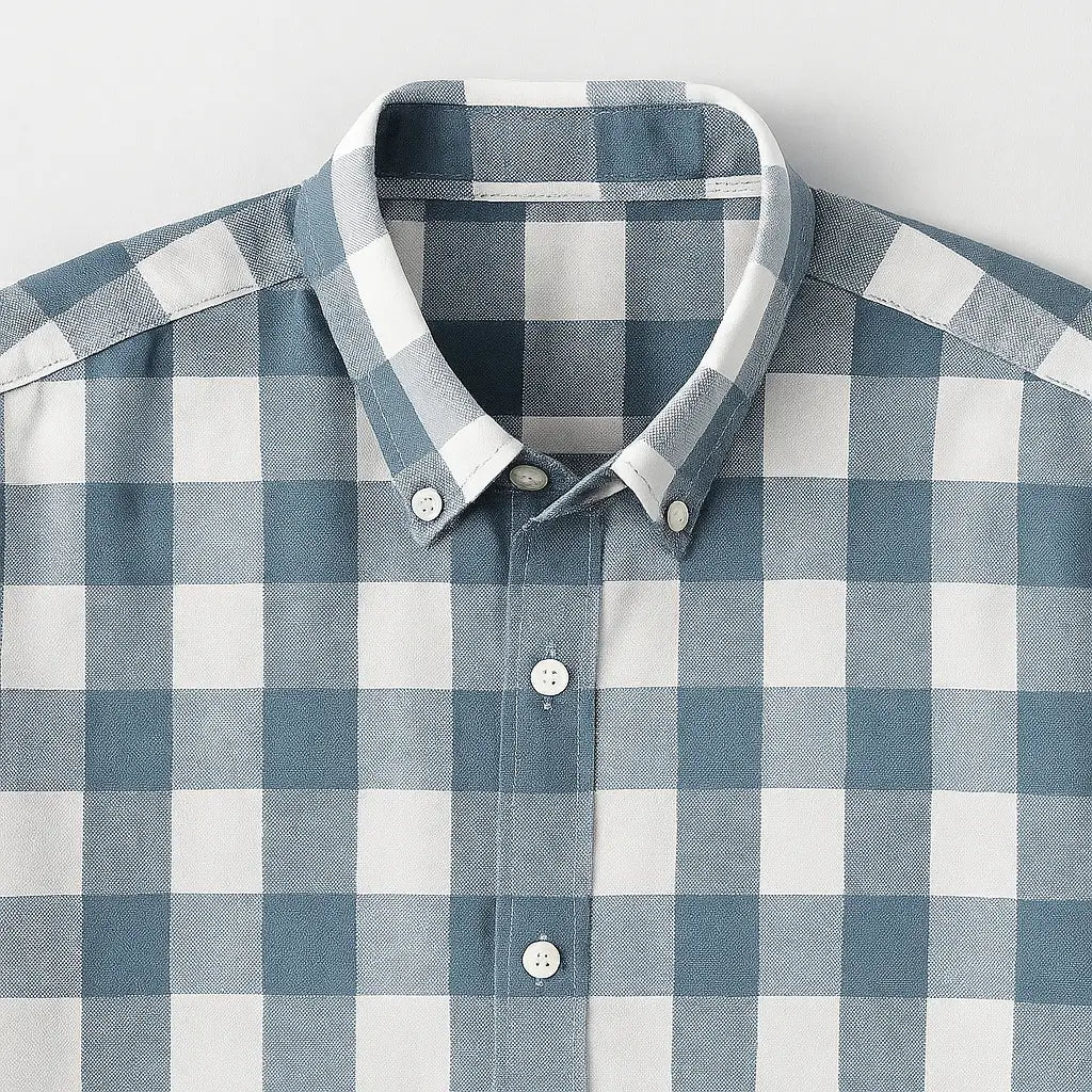 Camisa Xadrez Masculina Manga Curta