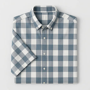 Camisa Xadrez Masculina Manga Curta