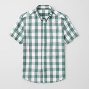 Camisa Xadrez Masculina Manga Curta