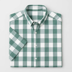 Camisa Xadrez Masculina Manga Curta