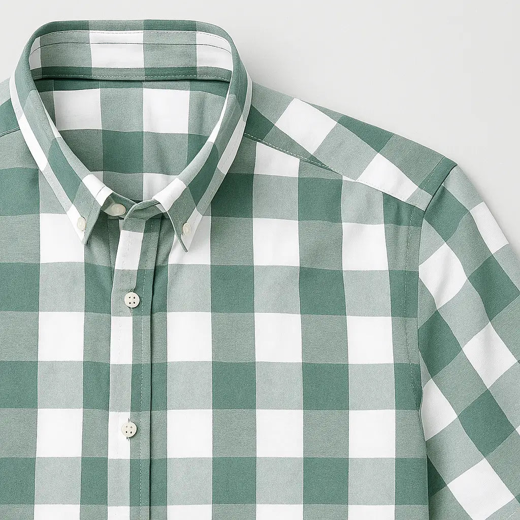 Camisa Xadrez Masculina Manga Curta