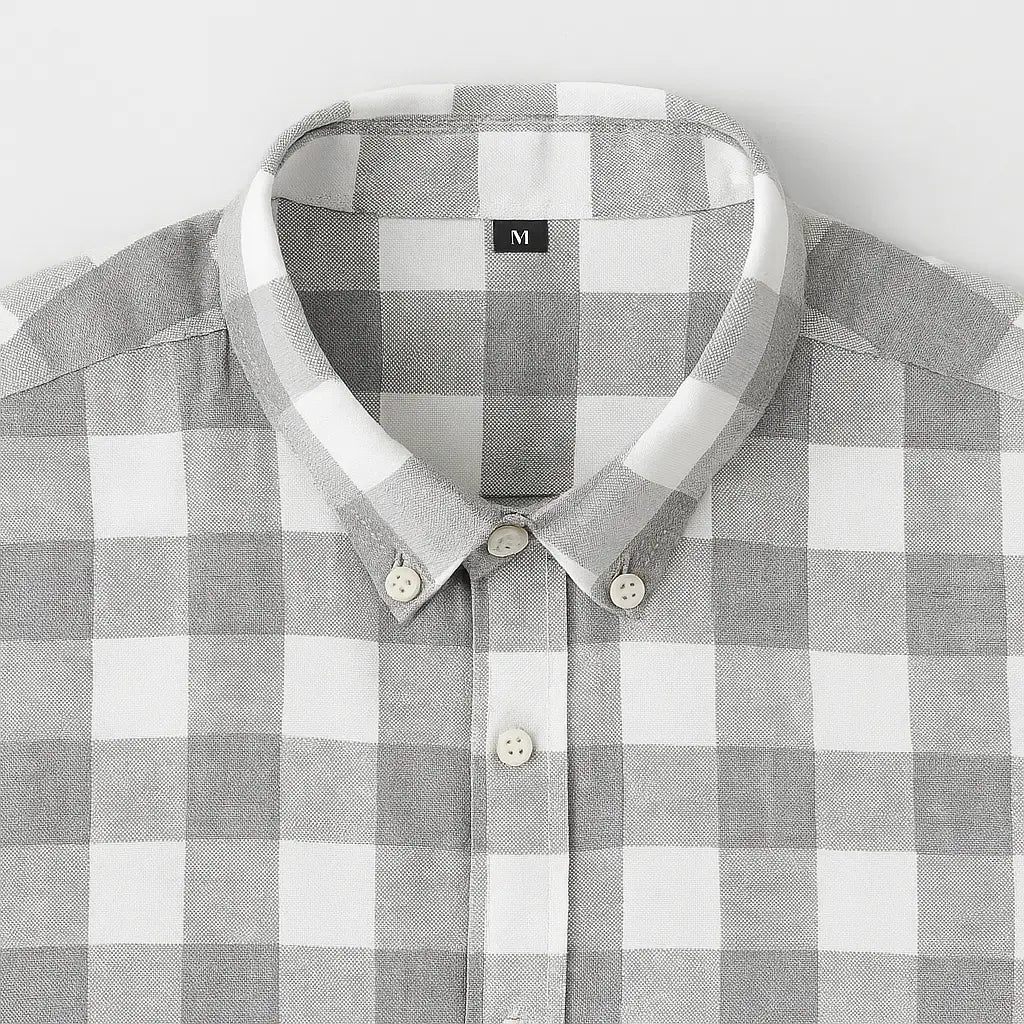 Camisa Xadrez Masculina Manga Curta