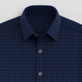 Camisa Xadrez Manga Longa Em Algodão