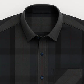 Camisa Xadrez Manga Longa Em Algodão