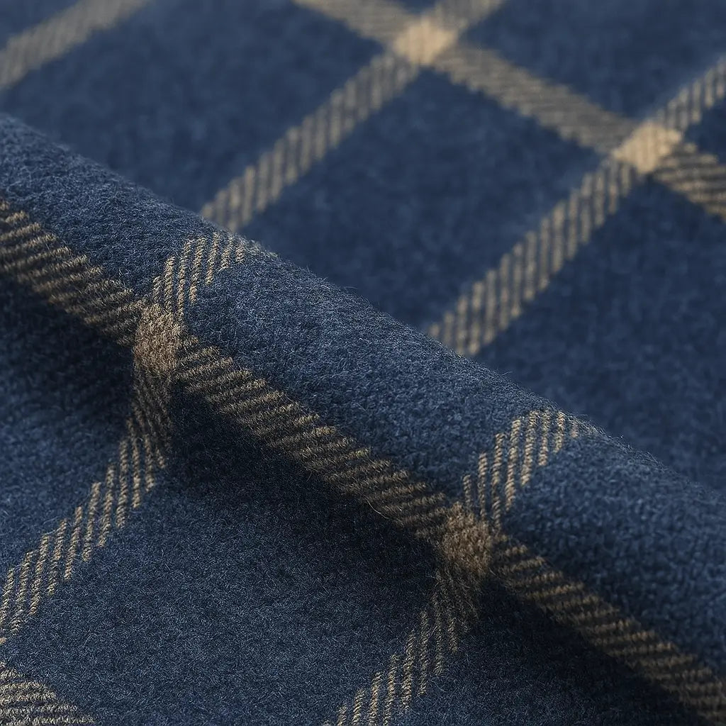 Camisa Xadrez Manga Longa Em Algodão