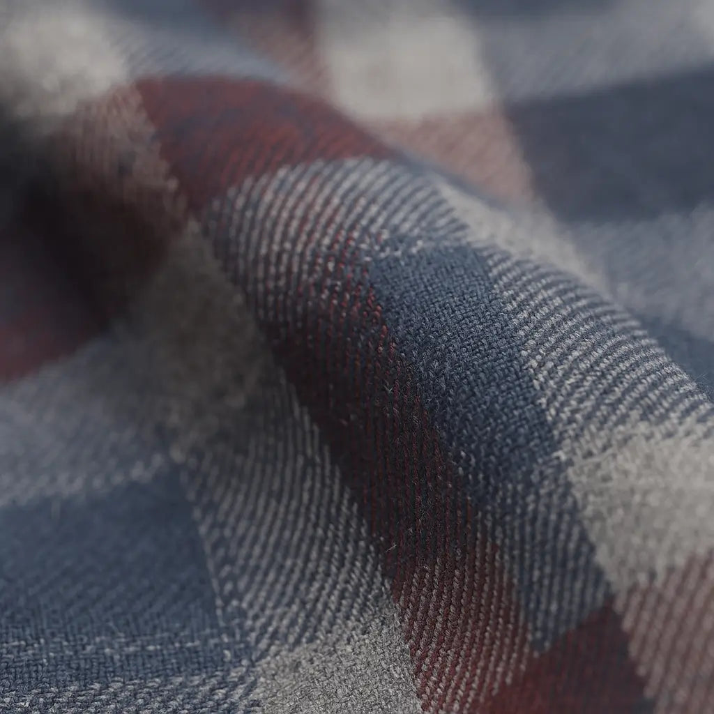 Camisa Xadrez Manga Longa Em Algodão