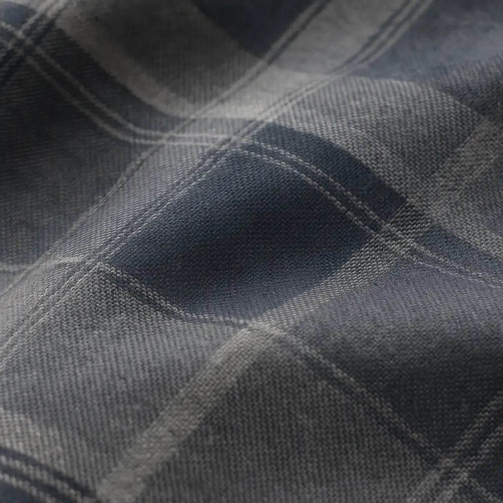 Camisa Xadrez Manga Longa Em Algodão